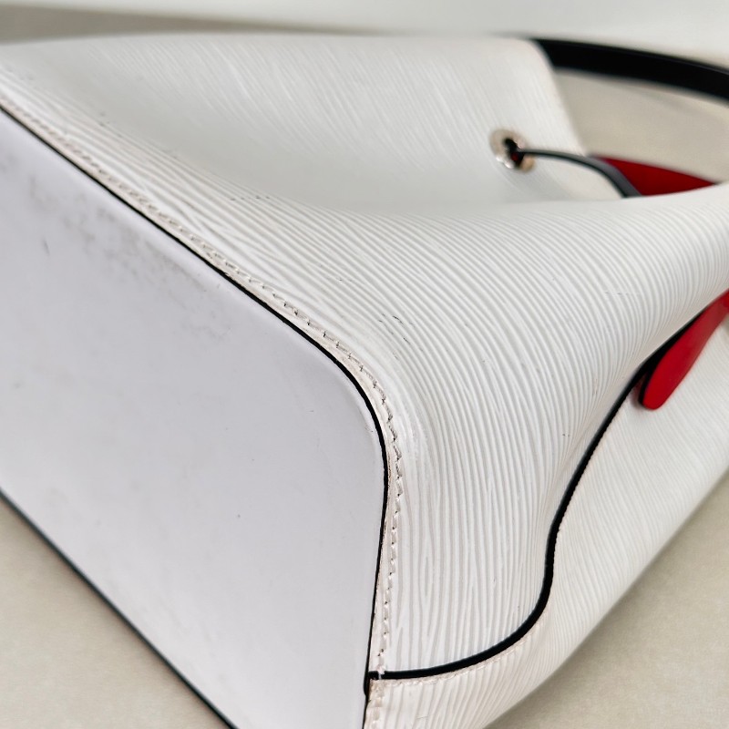 Lv/路易威登 NEO NOE BB白色水波纹 拼色水桶 19年 尺寸20x14x22cm-9