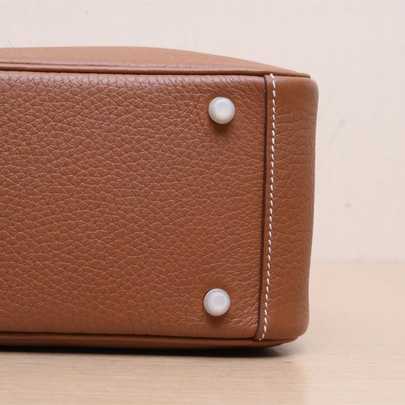 Lindy Mini 37金棕色 TC皮 W刻 金釦-3