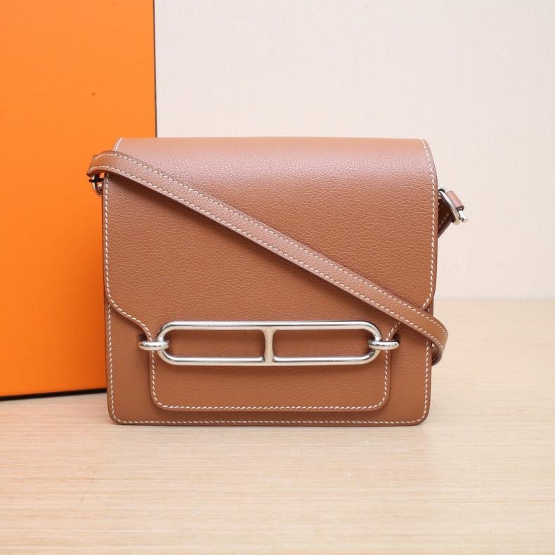 Roulis 豬鼻子 19 37金棕色 EC皮 U刻 銀扣-0