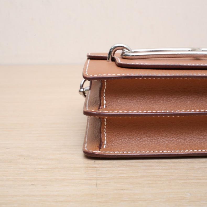 Roulis 豬鼻子 19 37金棕色 EC皮 U刻 銀扣-2