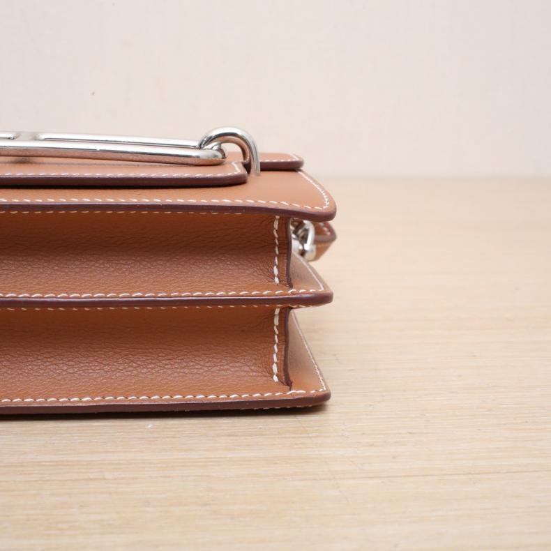 Roulis 豬鼻子 19 37金棕色 EC皮 U刻 銀扣-3