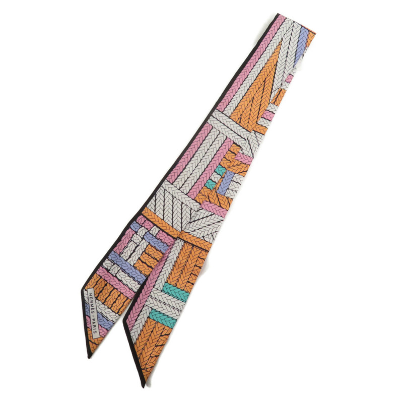 HERMES 絲質Twilly絲巾-0