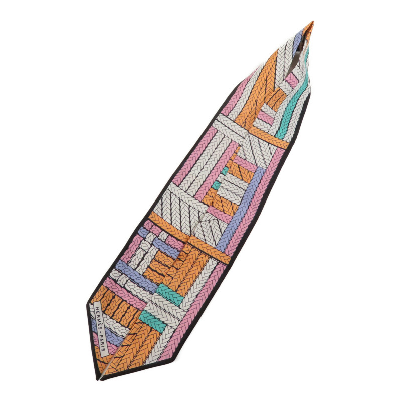 HERMES 絲質Twilly絲巾-2