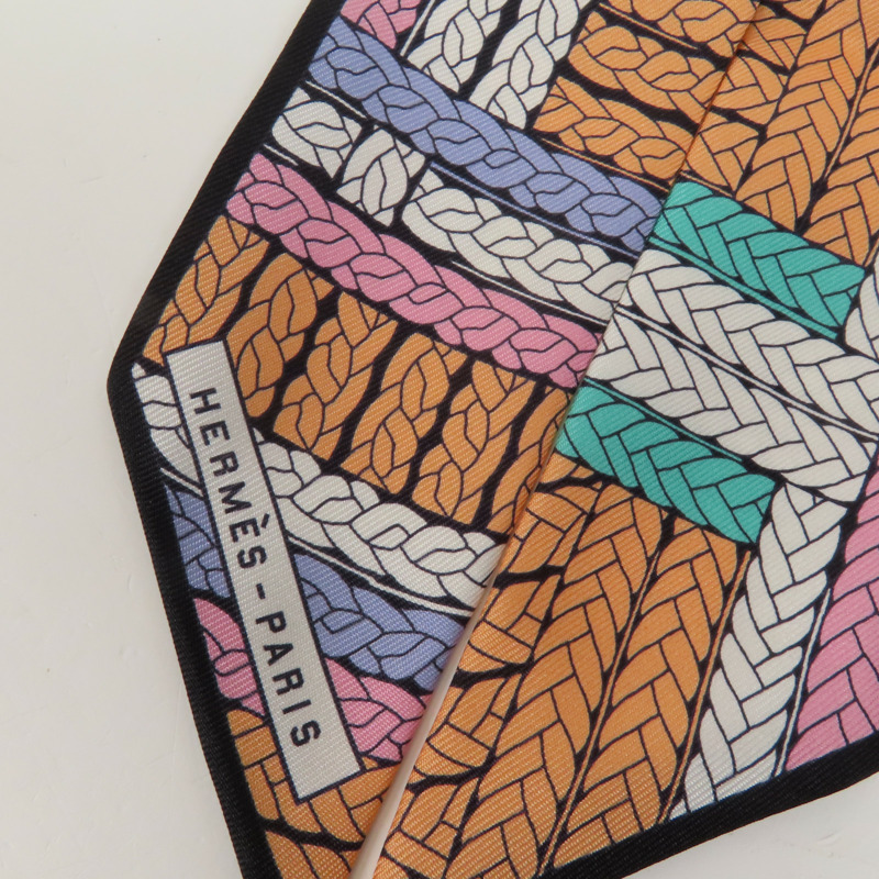 HERMES 絲質Twilly絲巾-3