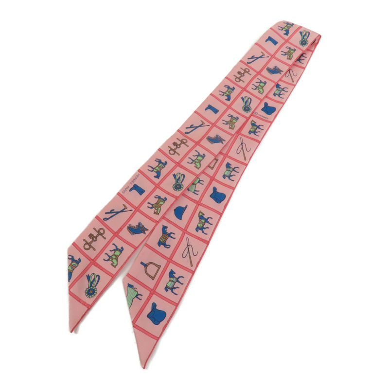 HERMES 絲質Twilly絲巾-0