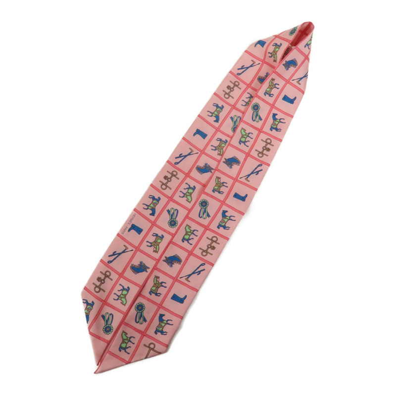 HERMES 絲質Twilly絲巾-3