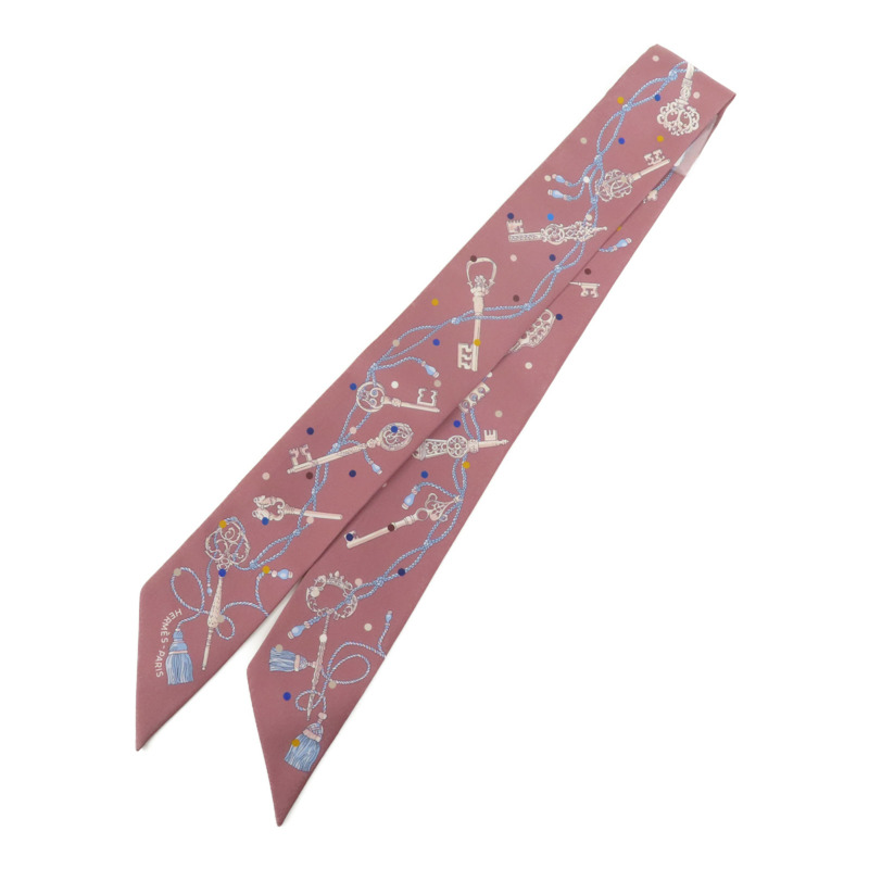 HERMES 絲質Twilly絲巾-0