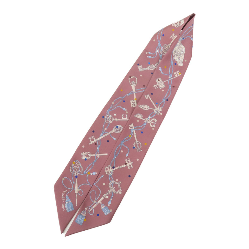 HERMES 絲質Twilly絲巾-2