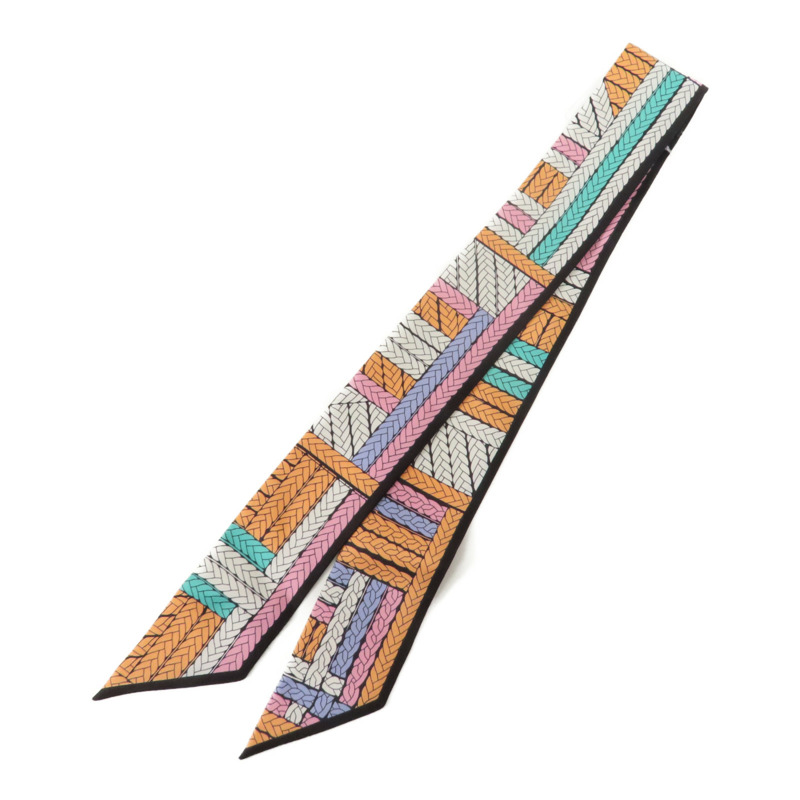 HERMES 絲質Twilly絲巾-1