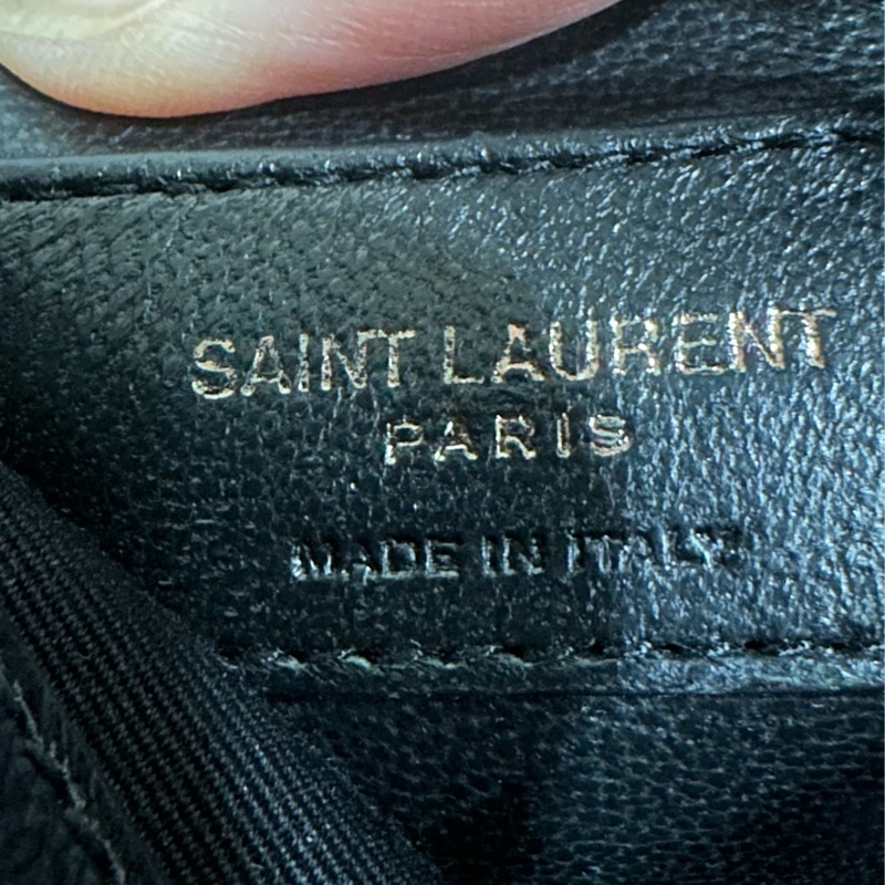 聖羅蘭 Niki Baby絎縫皺褶皮革單肩包黑色小牛皮銀鍊（小）-31