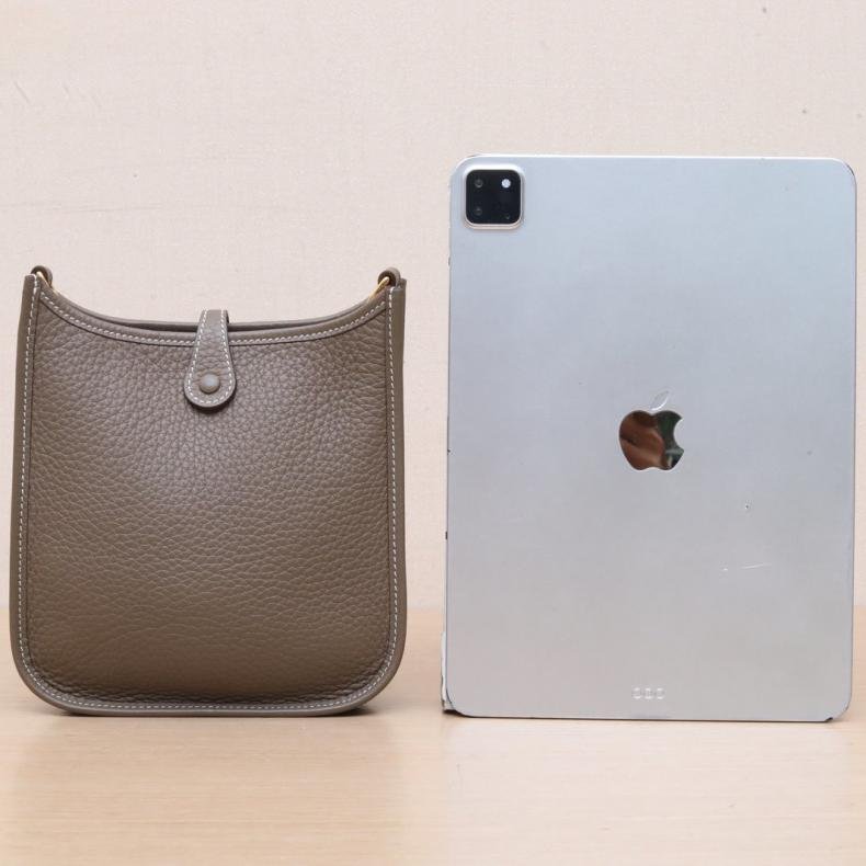 Evelyne MINI 18大象灰 TC皮 W刻 金扣-1