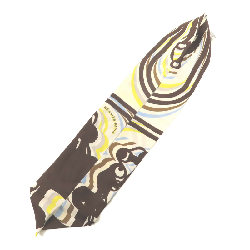 HERMES 絲質Twilly絲巾-2