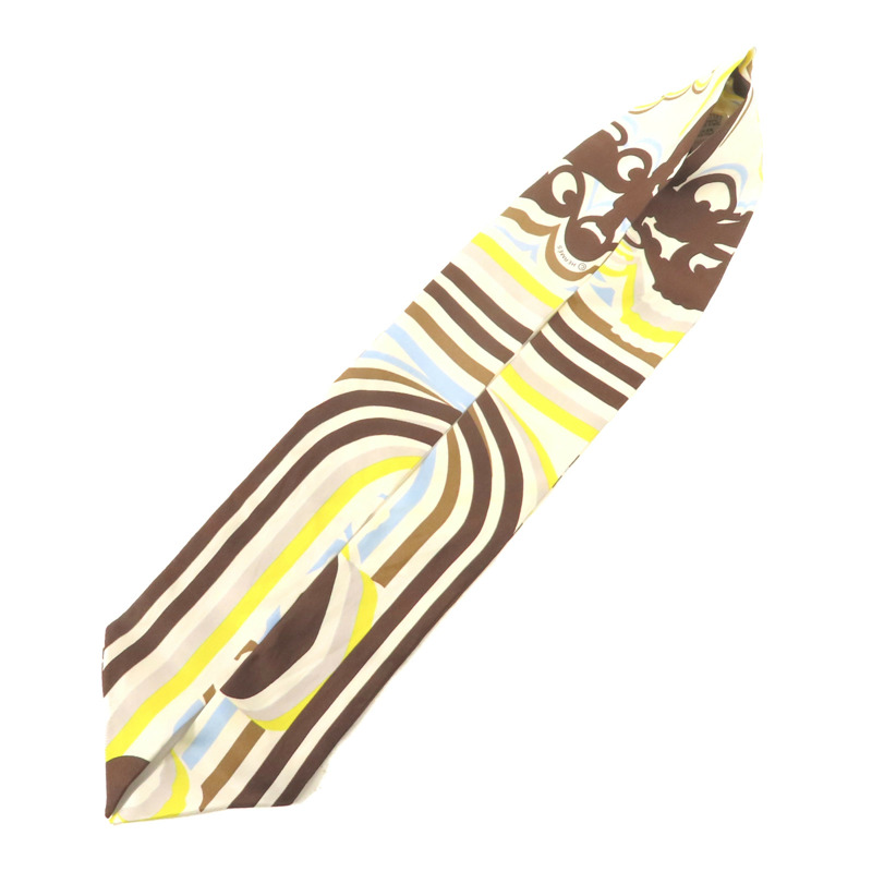 HERMES 絲質Twilly絲巾-4