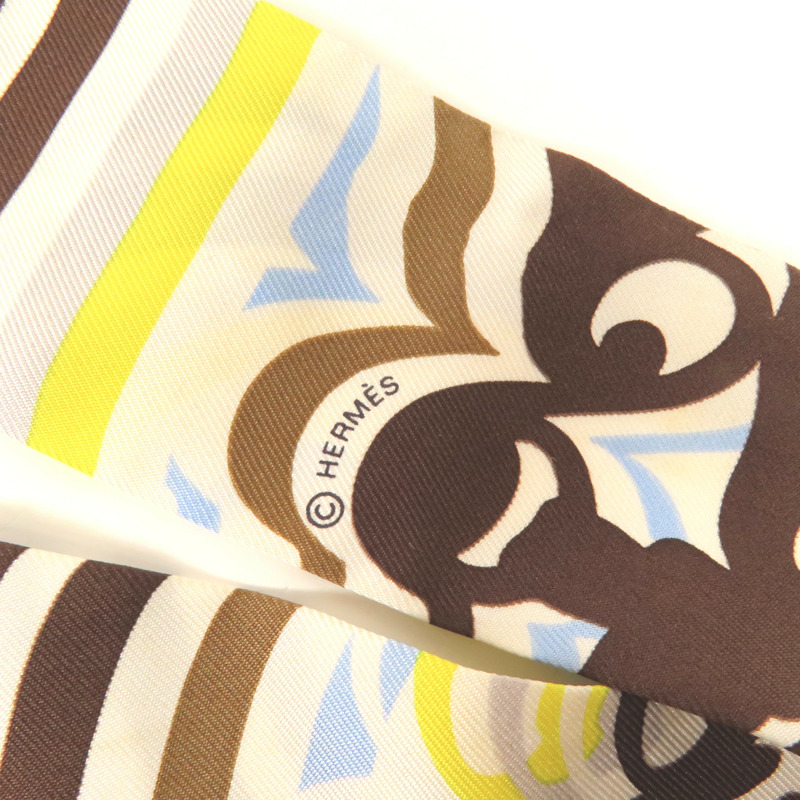 HERMES 絲質Twilly絲巾-5