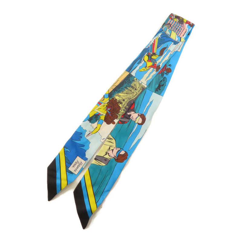 HERMES 絲質Twilly絲巾-0