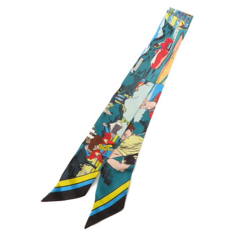HERMES 絲質Twilly絲巾-1