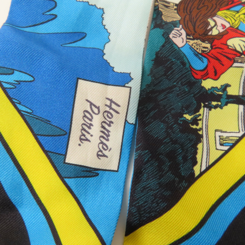 HERMES 絲質Twilly絲巾-3