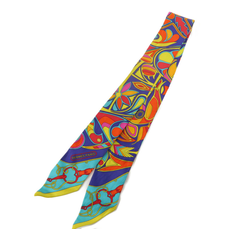 HERMES 絲質Twilly絲巾-0
