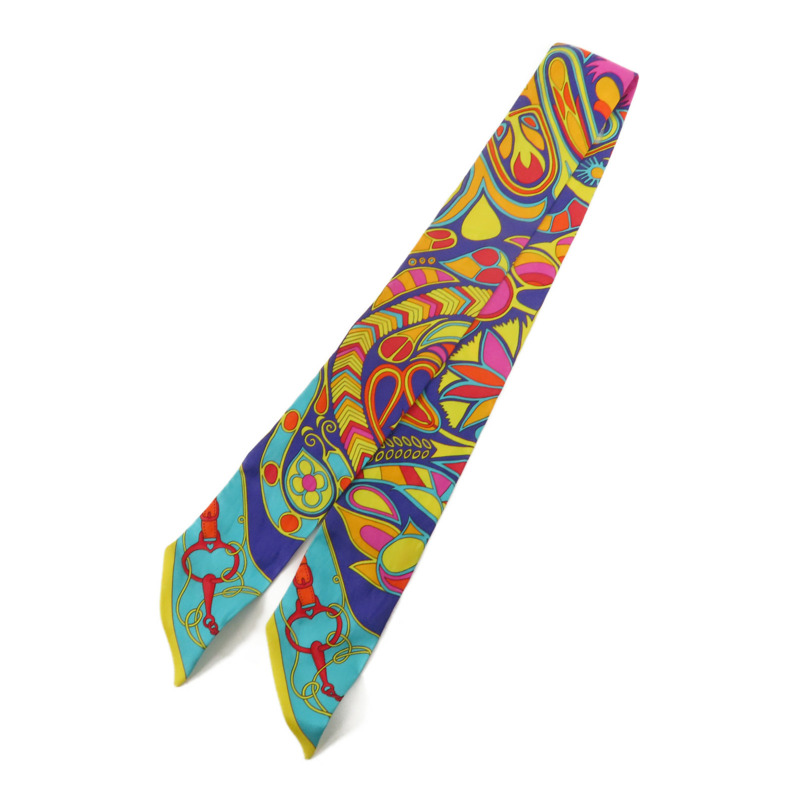 HERMES 絲質Twilly絲巾-1