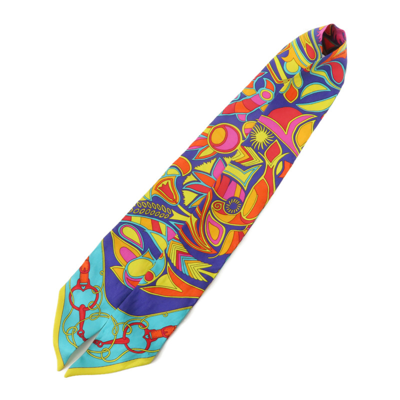 HERMES 絲質Twilly絲巾-4