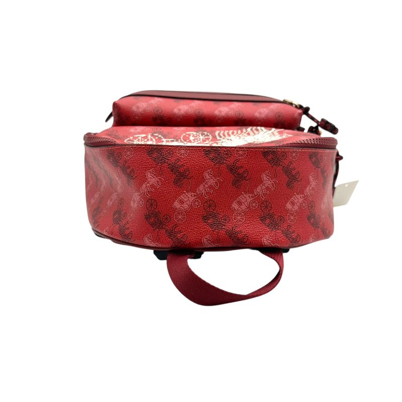 【美收精品】coach後背包紅色 B-790【隔月月中將轉賣至日本 上架期限30天】-4