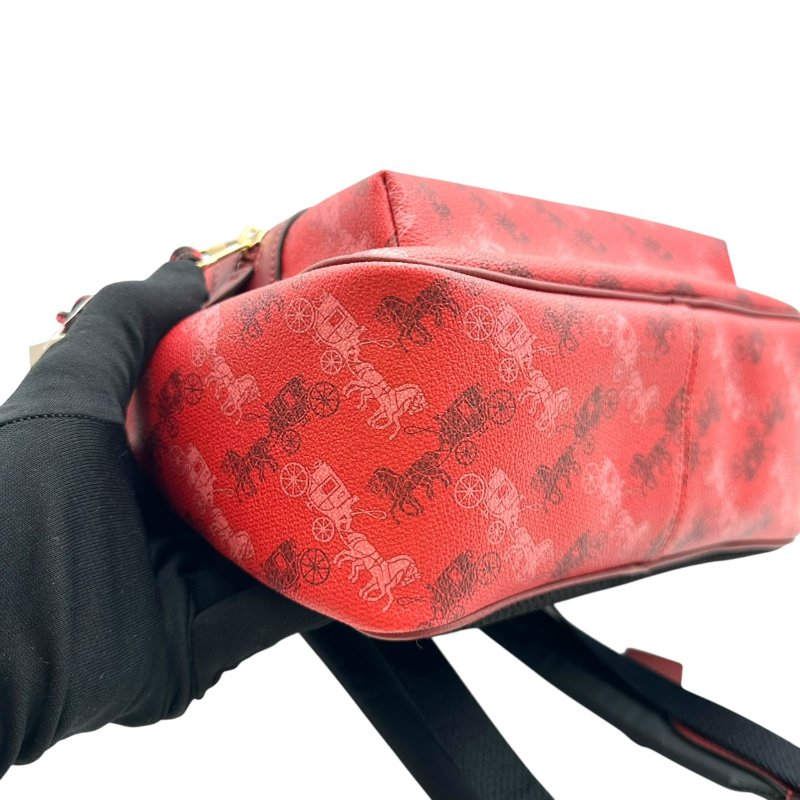 【美收精品】coach後背包紅色 B-790【隔月月中將轉賣至日本 上架期限30天】-7