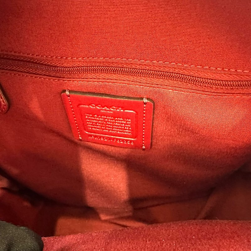 【美收精品】coach後背包紅色 B-790【隔月月中將轉賣至日本 上架期限30天】-10