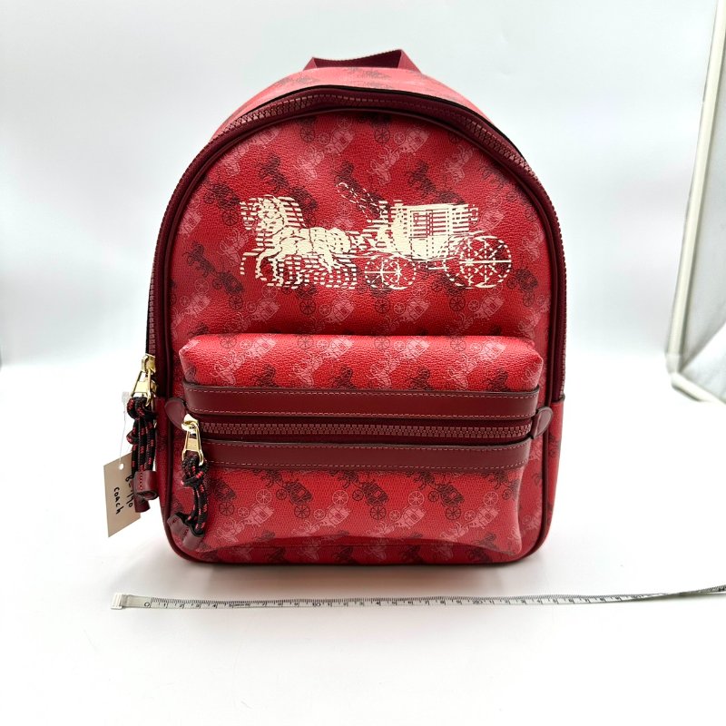 【美收精品】coach後背包紅色 B-790【隔月月中將轉賣至日本 上架期限30天】-11