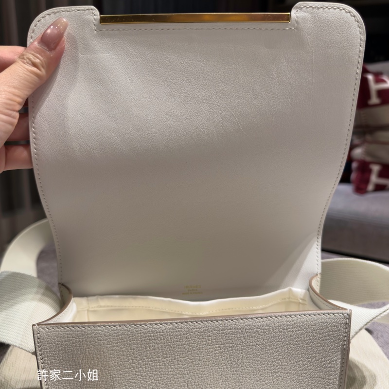Hermes Geta 蘑菇白金扣山羊皮-8