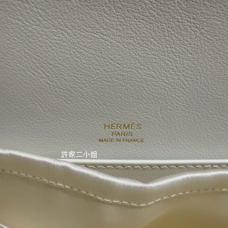 Hermes Geta 蘑菇白金扣山羊皮-9