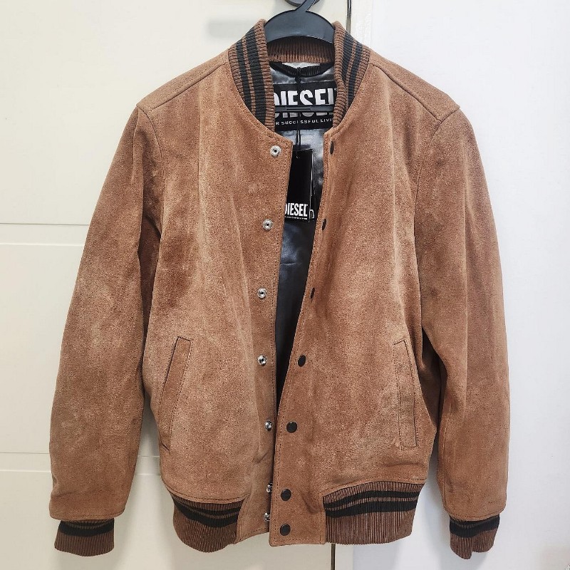 DIESEL 麂皮棒球外套-0