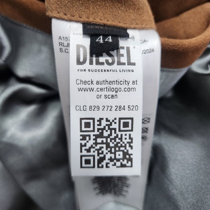 DIESEL 麂皮棒球外套-4
