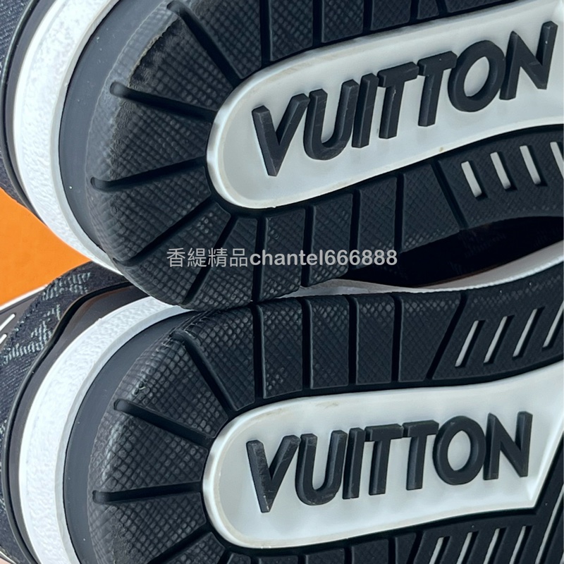 💗香緹國際精品💗 LV Trainer 黑白牛仔球鞋#王鶴棣同款 #上架即秒殺款 #全配-5