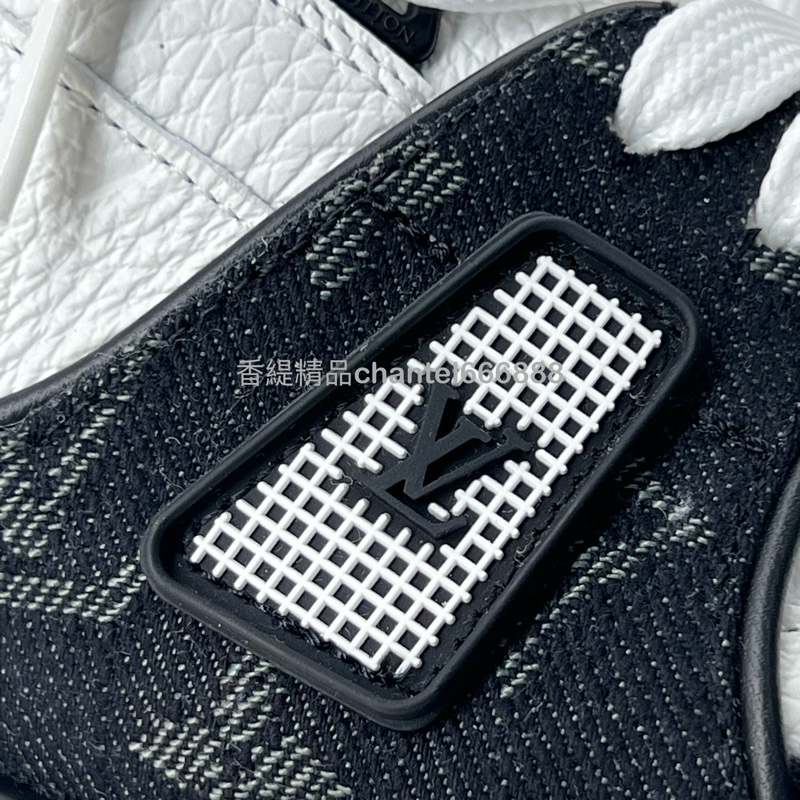 💗香緹國際精品💗 LV Trainer 黑白牛仔球鞋#王鶴棣同款 #上架即秒殺款 #全配-9