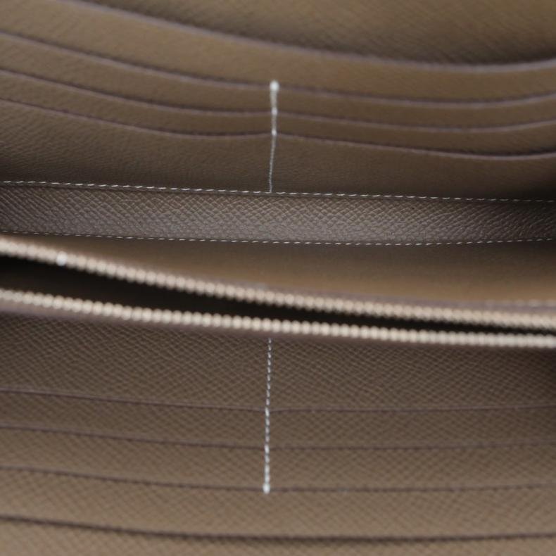 Kelly 長款錢包 18大象灰 Epsom皮 A刻 銀扣-4