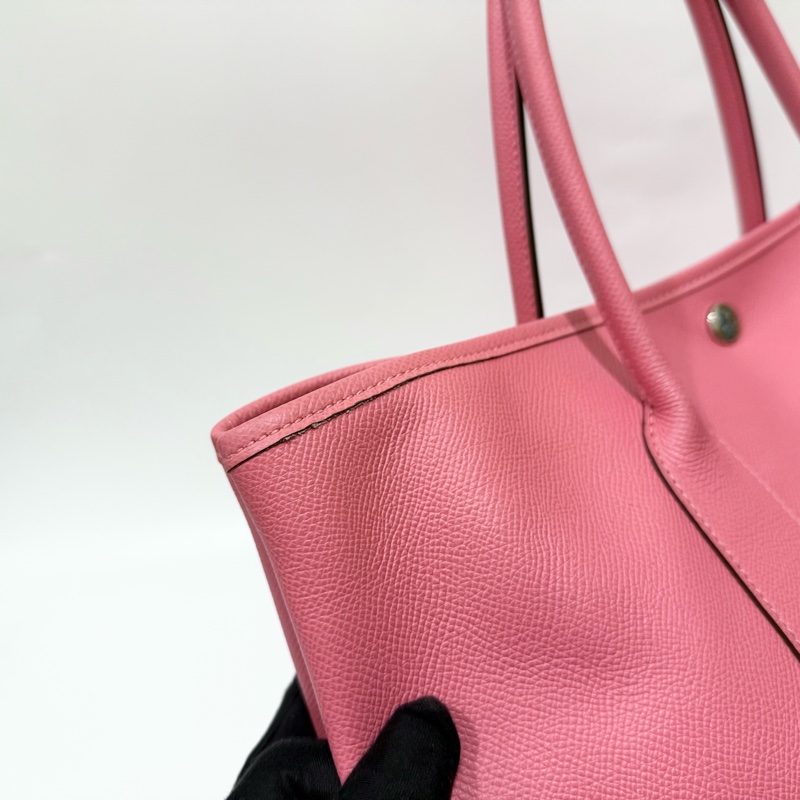 HERMES8W唇膏粉色EPSOM皮銀釦Garden Party36cm-10