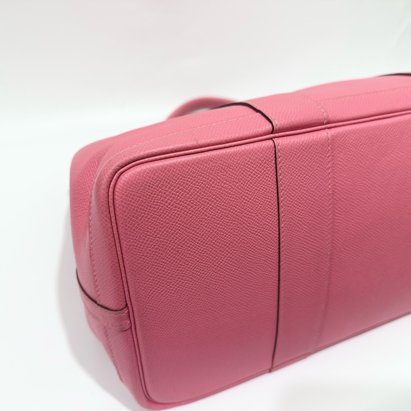 HERMES8W唇膏粉色EPSOM皮銀釦Garden Party36cm-14