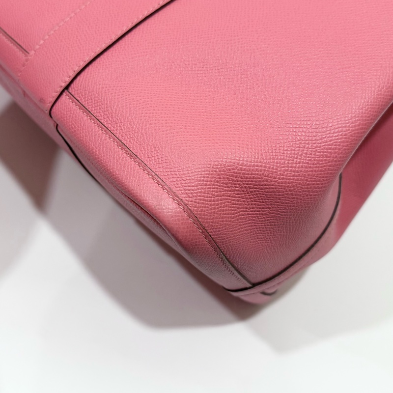 HERMES8W唇膏粉色EPSOM皮銀釦Garden Party36cm-17