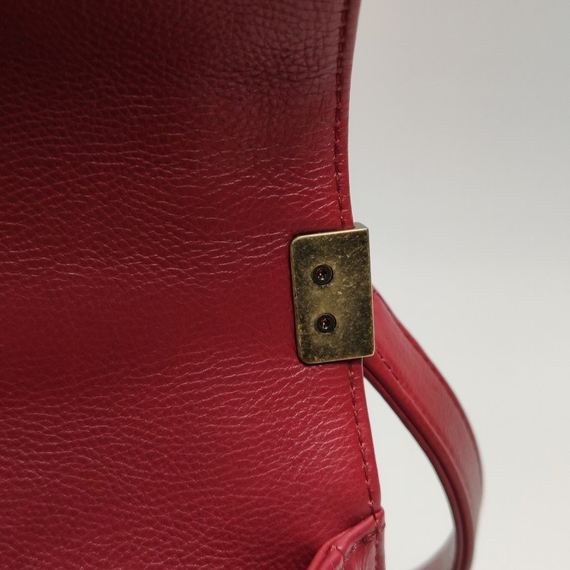 Chanel Leboy 季節限定款 大號 牛皮 明線 裝飾 方形 雙C 鎖扣 斜挎包 單肩包-14