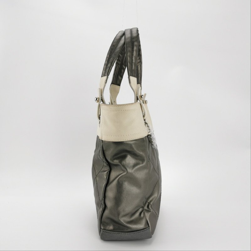 Chanel 尼龍布 塗層 帆布 字母 雙C 單肩包 手提包-3