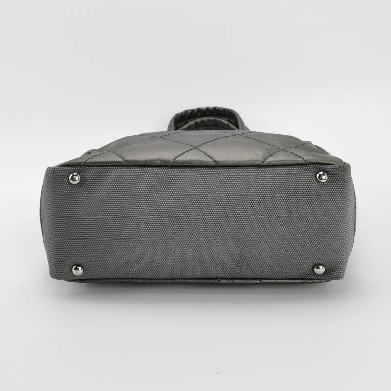 Chanel 尼龍布 塗層 帆布 字母 雙C 單肩包 手提包-5