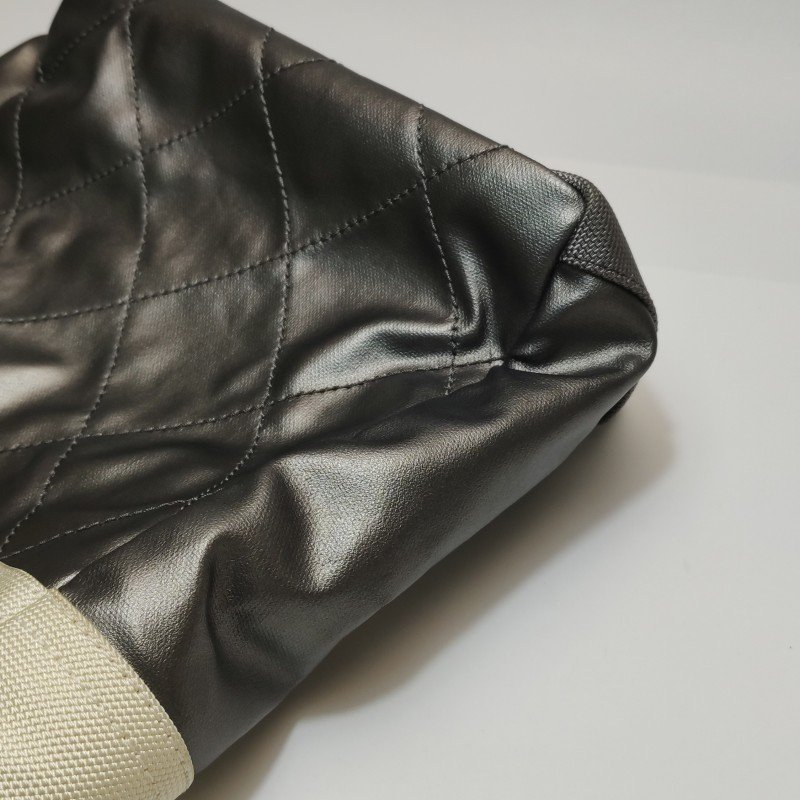 Chanel 尼龍布 塗層 帆布 字母 雙C 單肩包 手提包-17