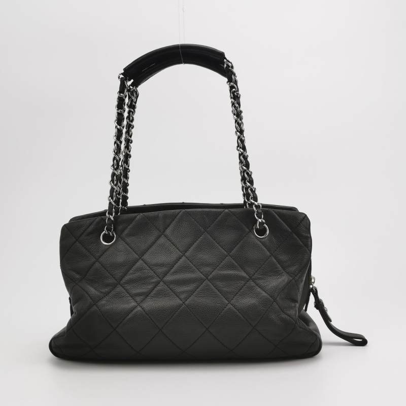 Chanel GST 系列 中號 牛皮 菱格 絎縫 雙C 壓花 單肩包-4