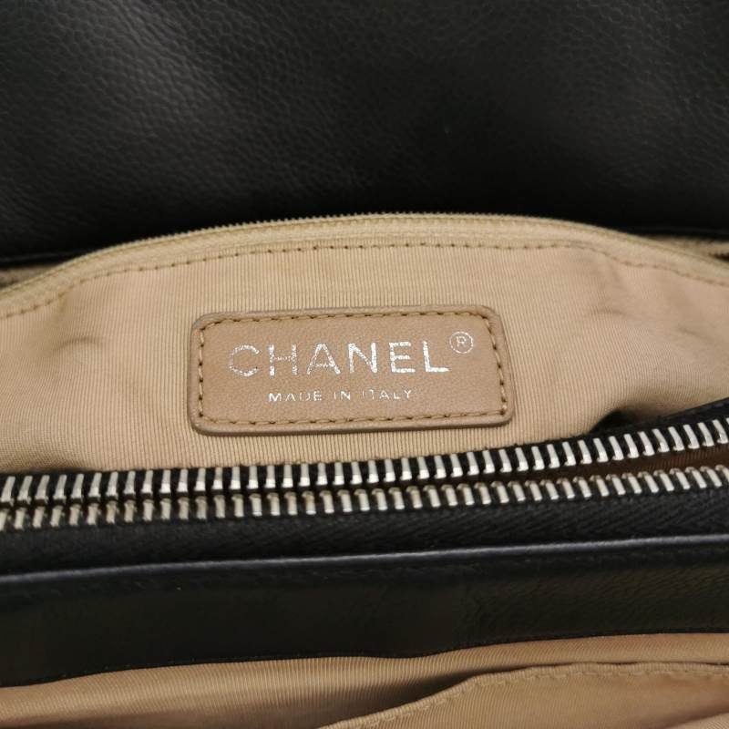 Chanel GST 系列 中號 牛皮 菱格 絎縫 雙C 壓花 單肩包-7