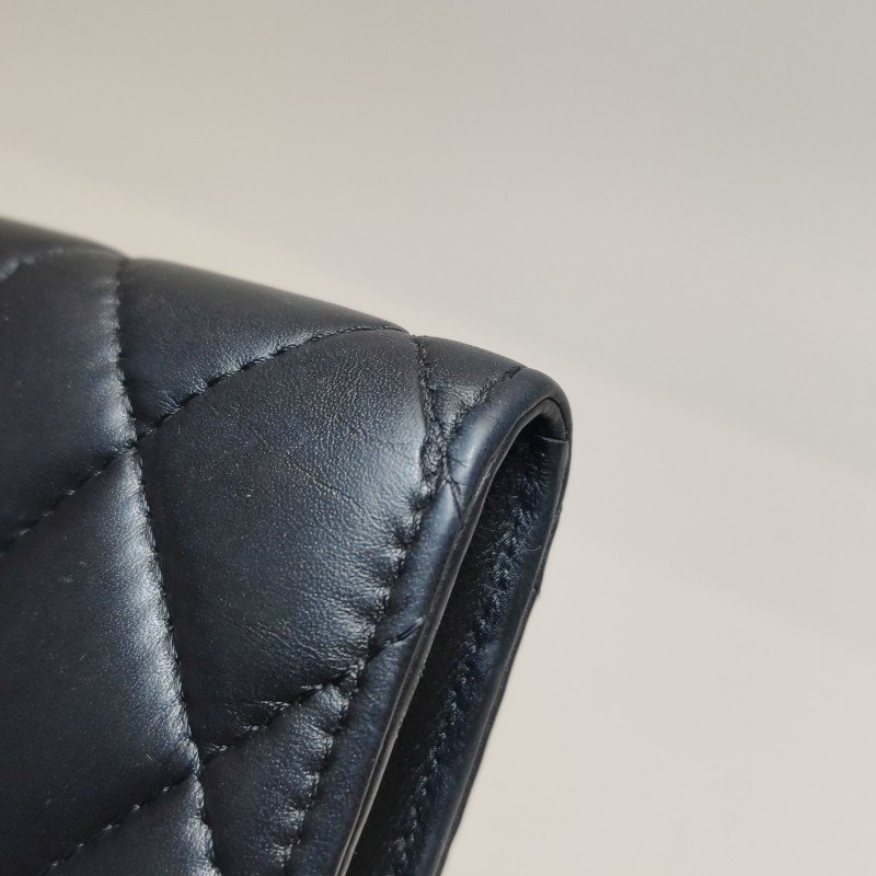 Chanel 2.55 Bag 牛皮 純色 菱格 矩形旋扣 錢包-12