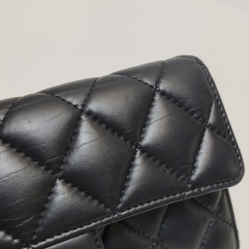 Chanel 2.55 Bag 牛皮 純色 菱格 矩形旋扣 錢包-15