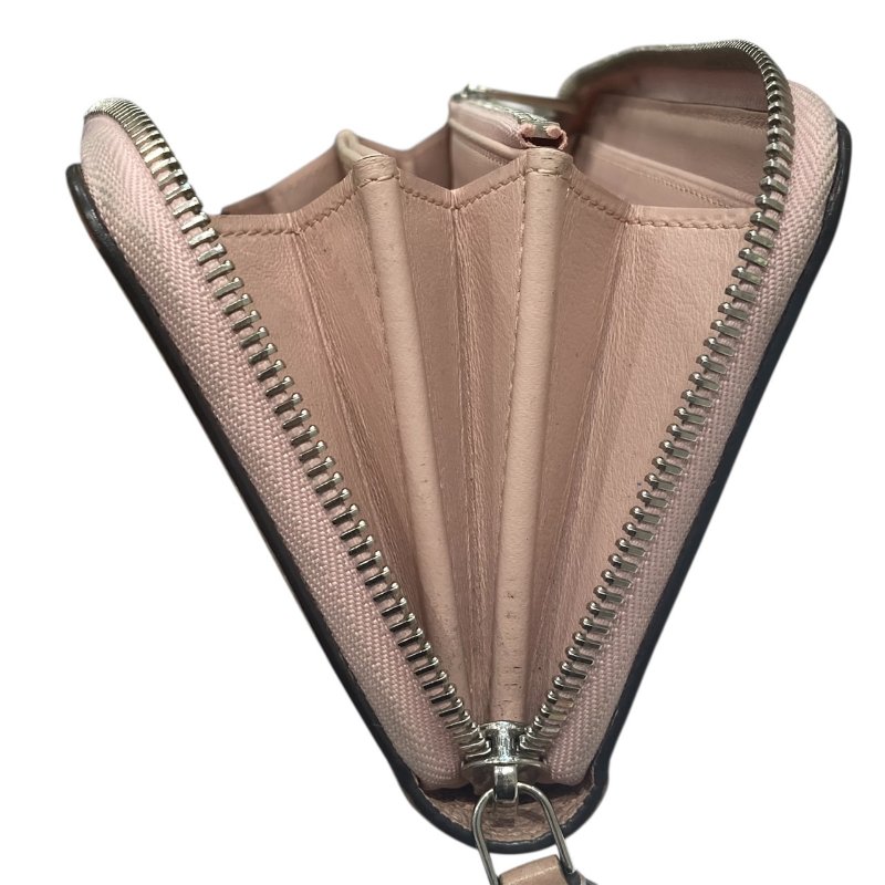 LOUIS VUITTON 路易威登 M82755 MAHINA ZIPPY 長夾 皮革 雷射老花 粉-2