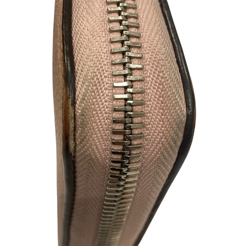 LOUIS VUITTON 路易威登 M82755 MAHINA ZIPPY 長夾 皮革 雷射老花 粉-4