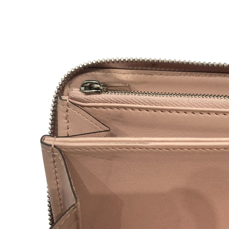 LOUIS VUITTON 路易威登 M82755 MAHINA ZIPPY 長夾 皮革 雷射老花 粉-7