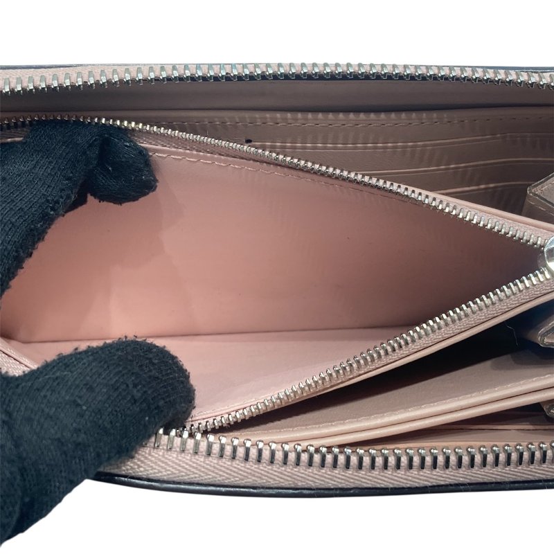 LOUIS VUITTON 路易威登 M82755 MAHINA ZIPPY 長夾 皮革 雷射老花 粉-9